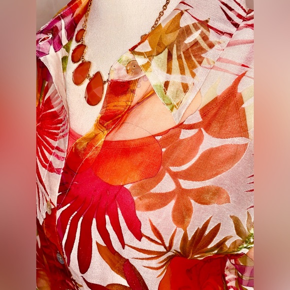 Beautiful Peach Adjustable Statement Necklace - Picture 9 of 12